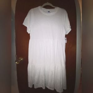 White flowy dress #oldnavy#new